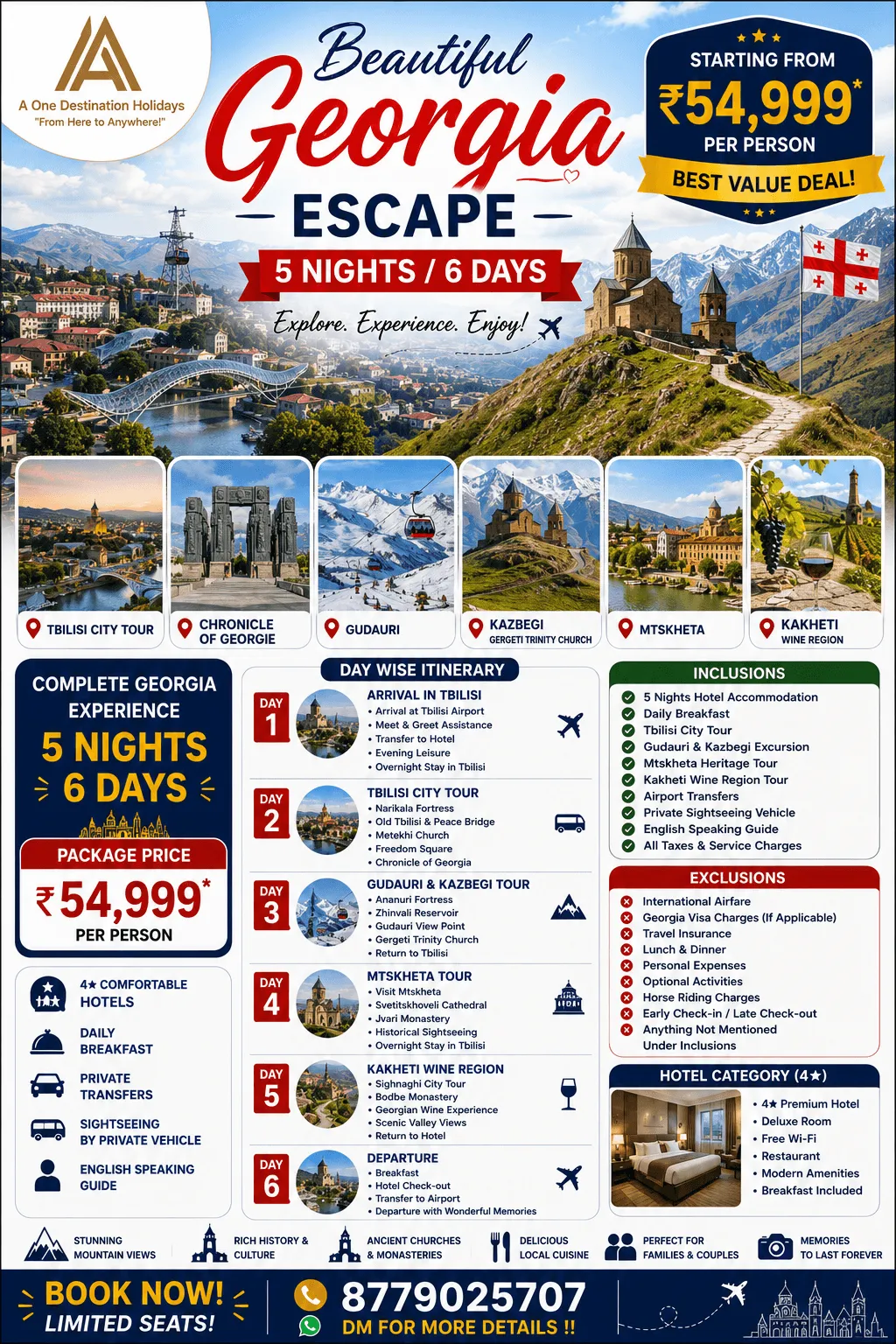 Georgia Tour Package by A One Destination Holidays