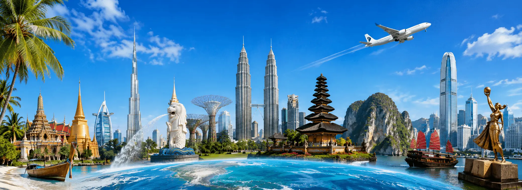 Domestic and international destinations served by A One Destination Holidays